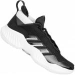 Chaussures de basketball  adidas Court noires à rayures en caoutchouc Pointure 46,5 classiques 