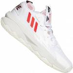 Chaussures de basketball  adidas blanches en caoutchouc respirantes Pointure 37,5 pour enfant 