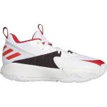 Chaussures de basketball  adidas blanches légères à lacets Pointure 38,5 look Hip Hop 