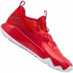 Chaussures de basketball  adidas rouges en caoutchouc respirantes Pointure 41,5 pour homme 