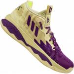 Chaussures de basketball  adidas violettes en caoutchouc respirantes Pointure 28 pour enfant 