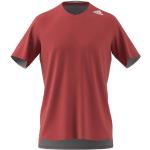 T-shirts techniques adidas rouges en polyester Taille L look fashion pour homme 