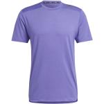 T-shirts adidas Aeroready violets en modal Taille S pour homme en promo 