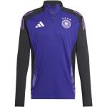 Vestes de sport adidas DFB violettes en polyester DFB respirantes à manches longues à col montant Taille L look fashion 