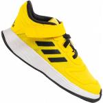 Baskets velcro adidas Duramo 10 jaunes à rayures en caoutchouc légères à scratchs Pointure 23,5 classiques pour enfant 