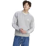 Sweats à col rond adidas Essentials gris en polaire Taille 3 XL look fashion pour homme 