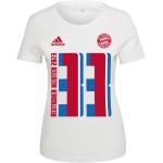 Tops blancs Bayern Munich à manches courtes à col rond Taille XL pour femme 