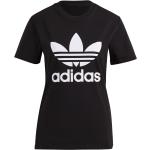 Adidas Femmes Originaux Trefoil Tee T-Shirt noir blanc 40