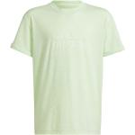 T-shirts adidas Logo verts en viscose enfant look sportif 