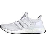 Chaussettes adidas Ultra boost DNA 4.0 blanches de running respirantes look fashion pour homme en promo 
