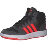 adidas Mixte enfant Hoops Mid 2.0 Chaussures de basketball, Multicolore Schwarz Rot Grau Negbás Rojsol Grisei, 21 EU