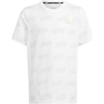T-shirts à col rond adidas Sportswear blancs respirants look sportif pour fille de la boutique en ligne 11teamsports.fr 