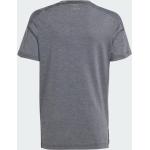 adidas - Junior's Heather Tee - T-shirt technique - 176 - black / grey three / grey six / reflective silver