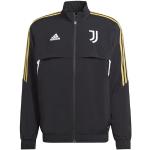Vestes de survêtement adidas noires en polyester Juventus de Turin à col montant Taille M look fashion pour homme 