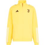 Vestes adidas Juventus dorées en polyester Juventus de Turin respirantes à manches longues à col montant en promo 