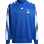 Sweats à col rond adidas Juventus bleus Juventus de Turin à manches longues à col rond Taille XL en promo 