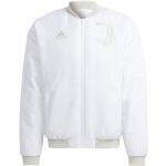 Vestes adidas Juventus blanches en polyester Juventus de Turin respirantes à manches longues à col rond Taille L pour homme en promo 