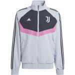 Vestes de survêtement adidas Juventus grises en polyester Juventus de Turin à col montant Taille S 
