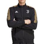 Vestes de foot adidas Juventus noires Juventus de Turin à col montant Taille S look fashion pour homme 