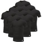 T-shirts adidas noirs en coton à manches courtes à manches courtes à col en V en lot de 9 Taille XXL look casual pour homme 