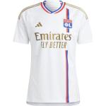 Vêtements adidas Olympique Lyonnais blancs en fil filet Olympique Lyonnais Taille 3 XL look sportif 