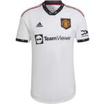 Maillots de sport adidas Manchester blancs en polyester Manchester United F.C. respirants Taille S 