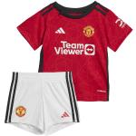 Maillots sport adidas Manchester rouges en polyester enfant Manchester United F.C. respirants Taille 2 ans 