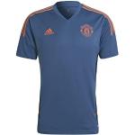 Maillots de sport adidas Manchester bleus en polyester Manchester United F.C. Taille M look fashion pour homme 