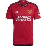 Maillots de sport adidas Manchester rouges en polyester Manchester United F.C. respirants Taille XL 