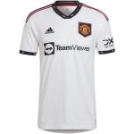 Maillots de sport adidas Manchester blancs en polyester Manchester United F.C. respirants Taille M en promo 