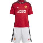 Maillots sport adidas Manchester rouges en polyester enfant Manchester United F.C. respirants 