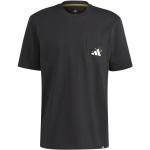 T-shirts adidas Graphic noirs à motif mandala à manches courtes respirants à manches courtes à col rond Taille L pour homme en promo 