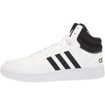 Chaussures de basketball  adidas Hoops blanches en cuir synthétique Pointure 42 look fashion pour homme 