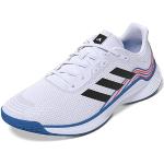 Chaussures de volley-ball adidas blanches en caoutchouc Pointure 46 look fashion pour homme en promo 