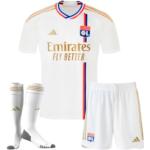Mini shorts adidas Olympique Lyonnais blancs en fil filet Olympique Lyonnais look sportif 