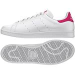 adidas Mixte enfant Stan Smith J Baskets, Ftwr White Ftwr White Bold Pink 03, 36 EU
