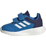 Chaussures de running adidas Tensaur bleus foncé en fil filet à scratchs Pointure 25 look fashion pour enfant en promo 