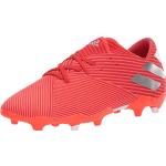 adidas Homme Nemeziz 19.2 Firm Ground Chaussure de Football, Active Red Silver Metallic Solar Red, 45 1/3 EU