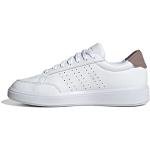 Baskets adidas Court blanches en cuir en cuir Pointure 42 classiques pour femme en promo 
