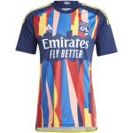 Vêtements adidas Olympique bleus en polyester Olympique Lyonnais Taille L en promo 