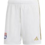 Shorts de football adidas Olympique blancs en polyester Olympique Lyonnais respirants Taille M en promo 
