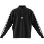 Adidas Originals 3-Stripe-Polo Longsleeve, Black, Longsleeves, HK7425 L