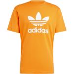T-shirts col rond adidas Originals orange à manches courtes à col rond Taille XS pour homme 
