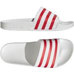 Tongs  adidas Originals blanches en caoutchouc respirantes Pointure 38 pour femme en promo 