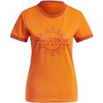 T-shirts adidas Originals orange Taille XS look sportif pour femme 