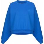 Sweats à col rond adidas Originals Blue bleus à rayures en coton éco-responsable à col rond Taille XL classiques pour femme 