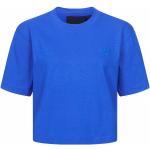 T-shirts col rond adidas Originals Blue bleus à rayures en coton éco-responsable à manches courtes à col rond Taille S classiques pour femme 
