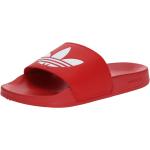 Tongs  adidas Originals rouges à logo en cuir synthétique éco-responsable pour homme 