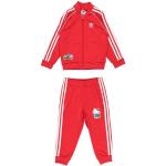 T-shirts à col roulé adidas Originals rouges en polyester enfant éco-responsable look sportif en promo 