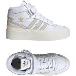 Baskets adidas Originals blanches en cuir en cuir respirantes Pointure 36,5 pour femme en promo 